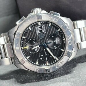 美品 TAG HEUER タグホイヤー アクアレーサー 自動巻き 機械式 メカニカル 腕時計 キャリバー16 CAY2110 動作確認済み 定価５１万円の画像6
