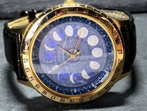 超レア品 新品 シチズン CITIZEN カンパノラ コスモサイン CAL-4P85 ブルー系文字盤 月齢ウォッチ QZ クオーツ メンズ 腕時計 コレクション_画像4