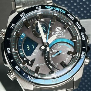 超美品 生産終了CASIO EDIFICE カシオ エディフィス ECB-900YDB-1B スマートフォンリンク モバイルリンク 腕時計 ソーラー アナデジ