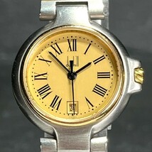 美品 Dunhill ダンヒル ミレニアム コンビカラー 腕時計 ステンレス クオーツ アナログ デイト ラウンド型 ブランド 50501039_画像2