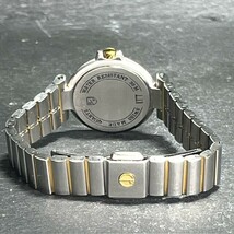 美品 Dunhill ダンヒル ミレニアム コンビカラー 腕時計 ステンレス クオーツ アナログ デイト ラウンド型 ブランド 50501039_画像6