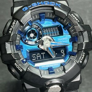 CASIO G-SHOCK カシオ ジーショック GA-710-1A2JF 腕時計 クォーツ アナログ デジタル ブルー ブラック ガリッシュ メンズ 3Dフェイス