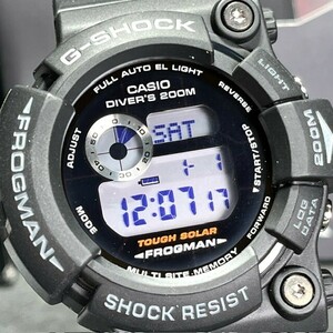 美品 CASIO G-SHOCK カシオ ジーショック ブラックスポッツ GW-200RB-1JF 腕時計 ソーラー アナログ メンズ ブラック 生産終了 ダイバー