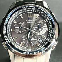 CASIO OCEANUS カシオ オシアナス OCW-M700TDJ-1AJF 電波ソーラー 腕時計 デジタル チタン ブラック アナログ 動作確認済み メンズ_画像2