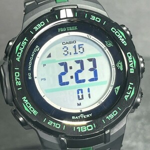 CASIO PROTREK カシオ プロトレック PRW-S3100-1JF RMシリーズ 腕時計 アナログ デジタル 電波ソーラー ブラック トリプルセンサー メンズ