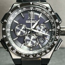 新品 SEIKO BRIGHTZ セイコー ブライツ SAGA211 ソーラー電波 腕時計 ブラック アナログ フライトエキスパート カレンダー クロノグラフ_画像2