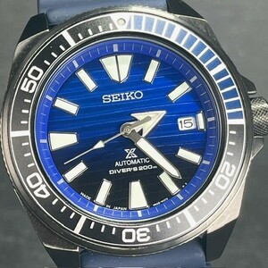 美品 SEIKO PROSPEX セイコー プロスペックス SBDY025 メカニカル 自動巻き 腕時計 ダイバースキューバ 200M防水 ブルー DIVER SCUBA