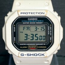 CASIO カシオ G-SHOCK Gショック G-LIDE Gライド DW-5600E-1 腕時計 デジタル タフソーラー カレンダー ホワイトカスタム 動作確認済み_画像1