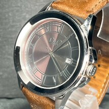 DOLCE&GABBANA ドルチェ＆ガッバーナ ZERMATT ツェルマット DW0630 メンズ 腕時計 アナログ クオーツ デイト 3針 バイカラー ブラウン_画像2