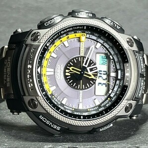 CASIO PROTREK カシオ プロトレック PRW-5000T-7JF 腕時計 アナログ デジタル 電波ソーラー ブラック パスファインダー メンズ 海外モデルの画像6