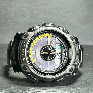 CASIO PROTREK カシオ プロトレック PRW-5000T-7JF 腕時計 アナログ デジタル 電波ソーラー ブラック パスファインダー メンズ 海外モデルの画像5