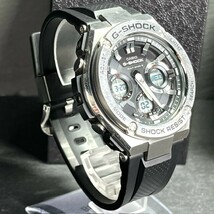 CASIO G-SHOCK カシオ ジーショック G-STEEL Gスチール GST-W110-1A 腕時計 電波ソーラー ブラック アナログ デジタル マルチバンド6_画像4