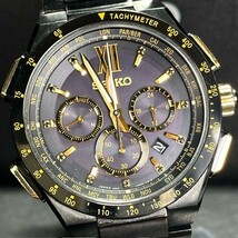 800本限定 SEIKO BRIGHTZ セイコー ブライツ エキスパート SAGA212 ソーラー電波 腕時計 ブラック アナログ メンズ カレンダー_画像1