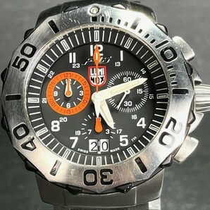 LUMINOX ルミノックス 腕時計 クオーツ F-16 Fighting Falcon ファイティングファルコン 9120 アナログ クロノグラフ ブラック 200M防水の画像2