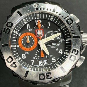 LUMINOX ルミノックス 腕時計 クオーツ F-16 Fighting Falcon ファイティングファルコン 9120 アナログ クロノグラフ ブラック 200M防水の画像1