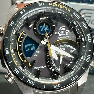 生産終了 CASIO EDIFICE カシオ エディフィス ECB-900YDB-1C スマートフォンリンク モバイルリンク 腕時計 ソーラー アナデジ ブラック