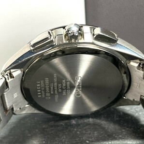 新品 SEIKO BRIGHTZ セイコー ブライツ SAGA233 ソーラー電波 腕時計 ブラック アナログ メンズ カレンダー フライトエキスパート チタンの画像7