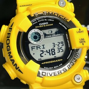 新品 CASIO G-SHOCK カシオ ジーショック FROGMAN フロッグマン GF-8250-9DR 腕時計 ソーラー 海外モデル イエロー メンズ アナログ