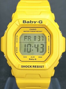 新品 箱付き CASIO カシオ Baby-G ベビージー BG-5601-9 デジタル 腕時計 イエロー ラバーベルト ステンレス 電池交換済み 動作確認済み