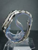SEIKO セイコー MX パーペチュアルカレンダー 8F56-0140 メンズ アナログ クォーツ 腕時計 ブラック文字盤 メタルベルト チタニウム_画像4
