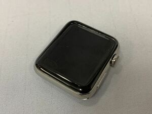 ジャンク品 Apple Watch Series3 GPSモデル 42mm ステンレススチールケース アップルウォッチ 本体のみ [13-17] 103/100C