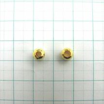 メタルビーズ ゴールド 6mm 約35個 ボール パーツ 金 ロンデル スペーサー 金属 ビーズ 穴 ホール アクセサリー ハンドメイド 素材 bdsgt_画像2