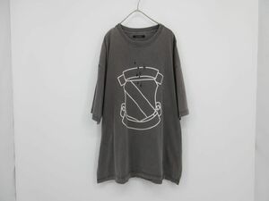 ゆうパケットOK RE:NUMBER NINE ナンバーナイン ダメージ加工 半袖 Tシャツ size4/グレー ■◇ ☆ eca4 メンズ