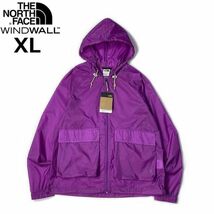 1円～!売切!【正規新品】THE NORTH FACE◆HERITAGE WIND JACKET フルジップ ウィンド パーカー US限定 ナイロン 防風 撥水(XL)紫①180915-5_画像3