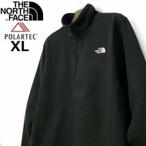 1円～!売切!【正規新品】THE NORTH FACE◆ALPINE POLARTEC 100 1/2-ZIP JACKET フリース ハーフジップ US限定 軽量(XL)黒 181024-35_画像2