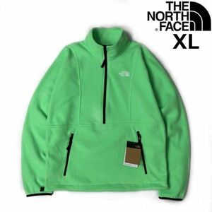 1円～!売切!【正規新品】THE NORTH FACE◆ATTITUDE 1/4ZIP フリース アティテュード US限定 日本未発売 軽量 ロゴ刺繍(XL)緑 181024-50