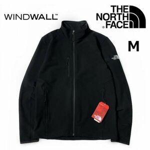 1円～!売切!【正規新品】THE NORTH FACE◆STRETCH SOFT SHELL JACKET トラックジャケット US限定 撥水 ハーフドームロゴ(M)黒 180915-50