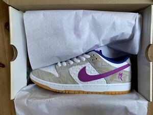 【新品未使用】Rayssa Leal Nike SB Dunk Low PRM Pure Platinum and Vivid Purple us9.5/27.5cm ライッサ・レアウ ナイキ ダンク