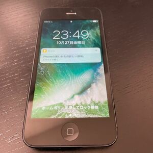 iPhone5 本体 16GB ME045J/A ブラック ②