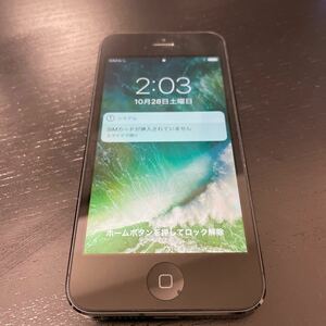 iPhone5 本体 16GB ME045J/A ブラック ⑫