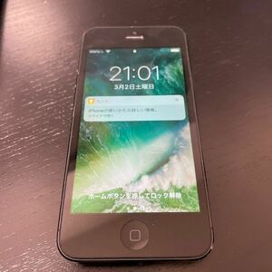 iPhone5 本体 16GB ME045J/A ブラック ⑭