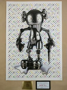 #012 DEATH NYC 世界限定ポスター 現代アート ポップアート KAWS カウズ NO FUTURE COMPANION コンパニオン VUITTON