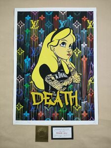 #035 DEATH NYC worldwide limitation poster present-day art pop art Bank si-tizma Land mystery. country. Alice ta toe Vuitton 