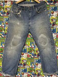 1960年代 Levi's リーバイス 501 ビッグＥ 前期 オリジナル ヴィンテージ Vintage ジーンズ W35／66 赤耳 501xx／506xx 507xx 557／大戦