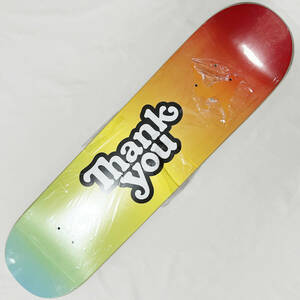 【新品】THANK YOU スケボー デッキ サンキュー 7.9 TIE-DYE-LOGO タイダイ スケートボード SKATE BOARD DECK 