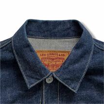 送料無料 美品 濃紺 98年製 日本製 復刻 Levi's リーバイス 71507-XX 507XX 2nd セカンド ビッグE BIGE 革パッチ デニム ジャケット 38_画像4