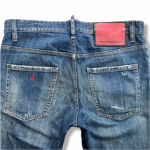 送料無料 DSQUARED2 ディースクエアード20SS SKATER JEAN スケーター ストレッチ ダメージ エイジング加工 I Love D2 デニム ジーンズ48_画像5