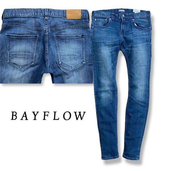 送料無料 BAYFLOW ベイフロー DENIM SLIM SKINNY BM1807NM04 メンズ インディゴ スリムスキニー ストレッチ デニムパンツ size 29