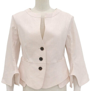 Неиспользованная селина Celine Dopose Linen Mixed No Color Jacket Ladies 38 Pink LVJ TAG