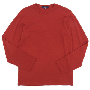 ◆美品◆ コムデギャルソンオム COMME des GARCONS HOMME ウール 長袖 Tシャツ ニットソー レッド sizeSS HT-T041 AD2007 [Y03005]