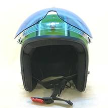 # Swatter グリーン ジェットヘル SPEEDMAX レトロ調 ヘルメット 安全帽 セーフティ 緑 シールド オートバイ 中古品 #K30172_画像5