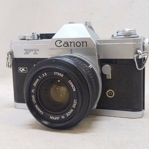 ◆Canon キヤノン FT QL FL 35㎜ f3.5 一眼レフ シャッターOK ジャンク◆R2198