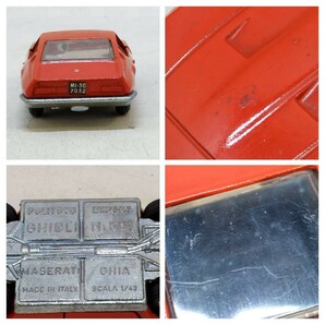 ◇ POLITOYS EXPORT MASERATI GHIA GHIBLI N 591 レッド 1/43スケール マセラティ ギブリ ギア ポリトーイ 現状品 ◇ K91278の画像10