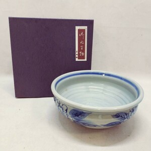 ◇ 九谷焼 紅椿窯 大皿 ボタン丼 大鉢 花柄 和食器 陶器 美品/現状品 ◇ G91325