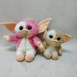 ◇ グレムリン ギズモ ぬいぐるみ ２匹まとめ ピンク/ベージュ Gremlins Gizmo 現状品 ◇ N91504