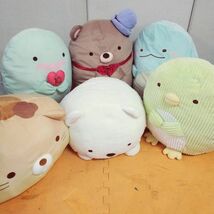 ◇ すみっコぐらし ぬいぐるみ まとめ くま工場長/とかげ/ペンギン/ねこ/しろくま 美品/現状品 ②◇ C91313_画像1